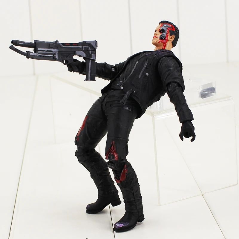 18 см Il Terminator t Action Figure Arnold Schwarzenegger Commando Con Gun Arma Modello Giocattolo|Игровые фигурки и