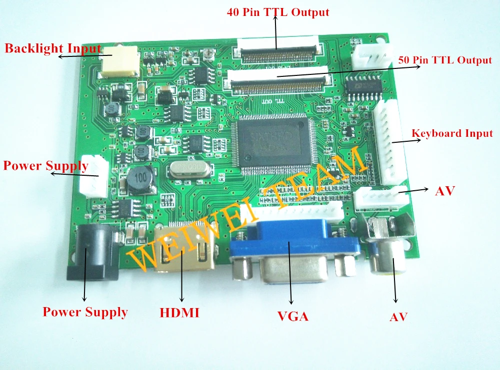 Raspberry Pi 3 Дисплей 10. 1 дюйм ЖК дисплей VGA сенсорный Экран Панель модуль 1280*800 монитор