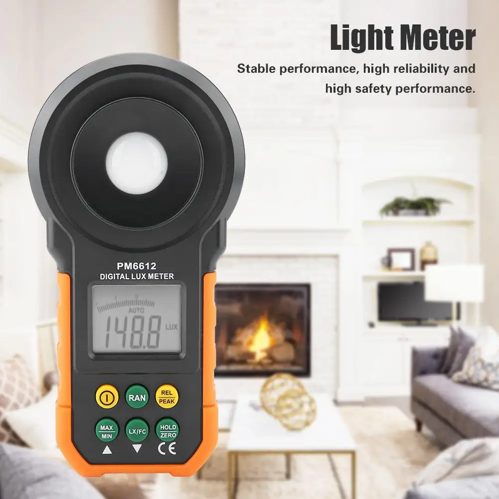 Светильник PEAKMETER для фотосъемки, люминометр PM6612/PM6612L 200, 000Lux, высокоточный цифровой фотометр, спектрометр