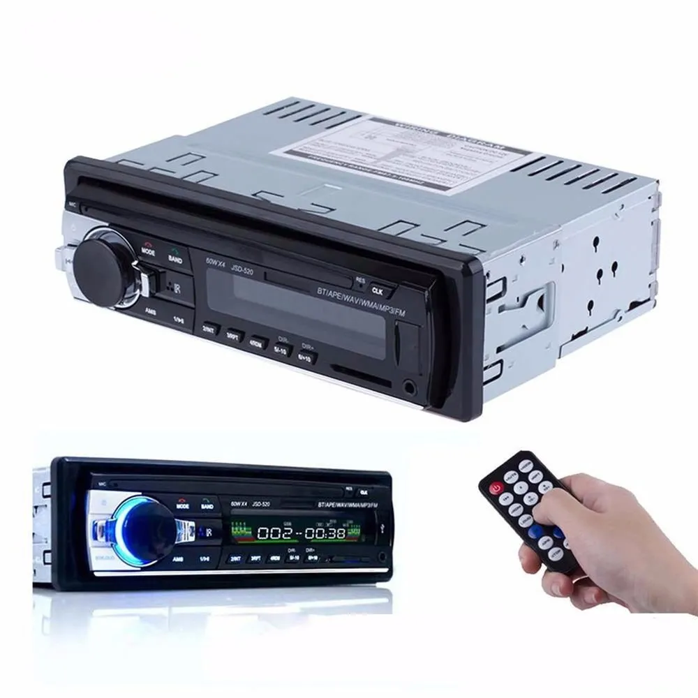Podofo 1din Автомагнитола 12 В Автомагнитола Bluetooth автомобильный стерео плеер AUX-IN MP3 FM/USB In-Dash автомобильный аудио пульт дистанционного управления зарядное устройство для телефона