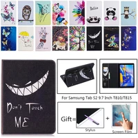tablet cases for samsung galaxy tab s2 9 7 case sm t810 t815 t813 t819 painted owl pu leather wallet stand flip protector cover