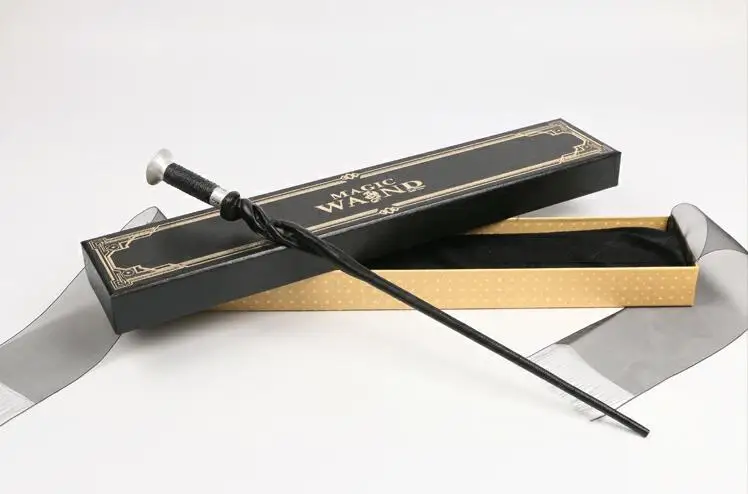 Серый Металлический сердечник Harri Wand COS Skender Abernathy Spielman Leta Lestrange волшебная палочка/элегантная лента на палочке подарочная коробка - Цвет: Серый
