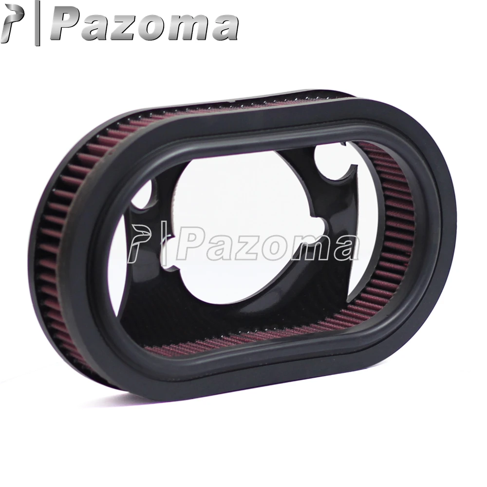 Красный Моющийся воздушный фильтр для мотоцикла Harley FLT 85-99 FXR 84-92 Dyna Super FXD 91-99 Softail