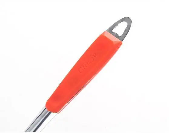 2 шт./лот нержавеющая сталь с пластиковой ручкой большая ложка для супа Черпак