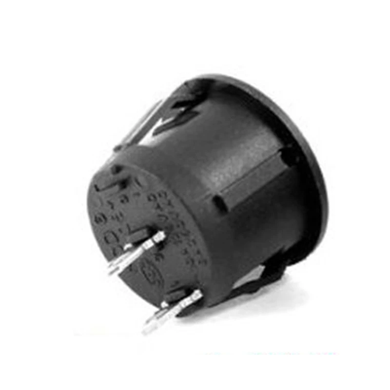 2 шт. мини кулисный переключатель вокруг Черного 15 мм 1 полюс автомобиля 12 В DC 230 6A