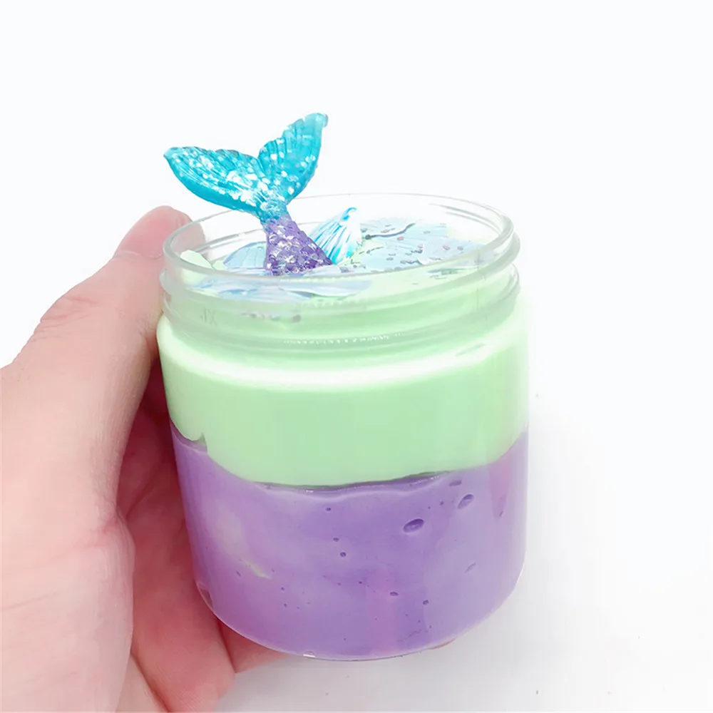 TELOTUNY облако глина в виде красивой русалки бурового раствора облако Slime Шпатлёвки ароматизированный стресс Детский пластилин игрушки детей глиняные игрушки Горячее предложение J23