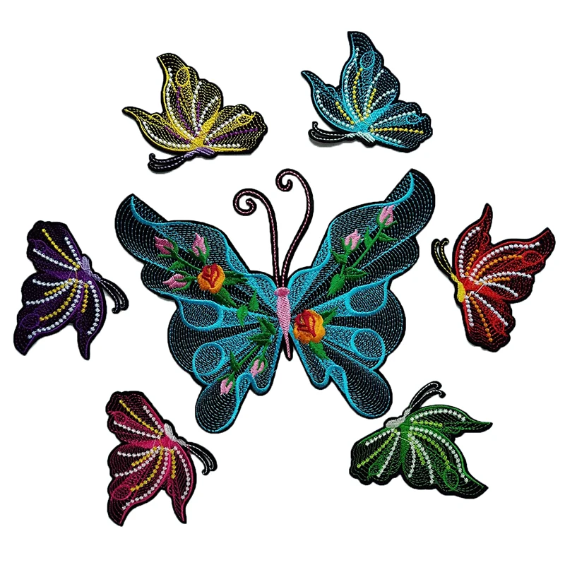 1 шт./6 шт. нашивки ZHUTOUSAN в форме бабочек|applique iron on|iron onapplique |