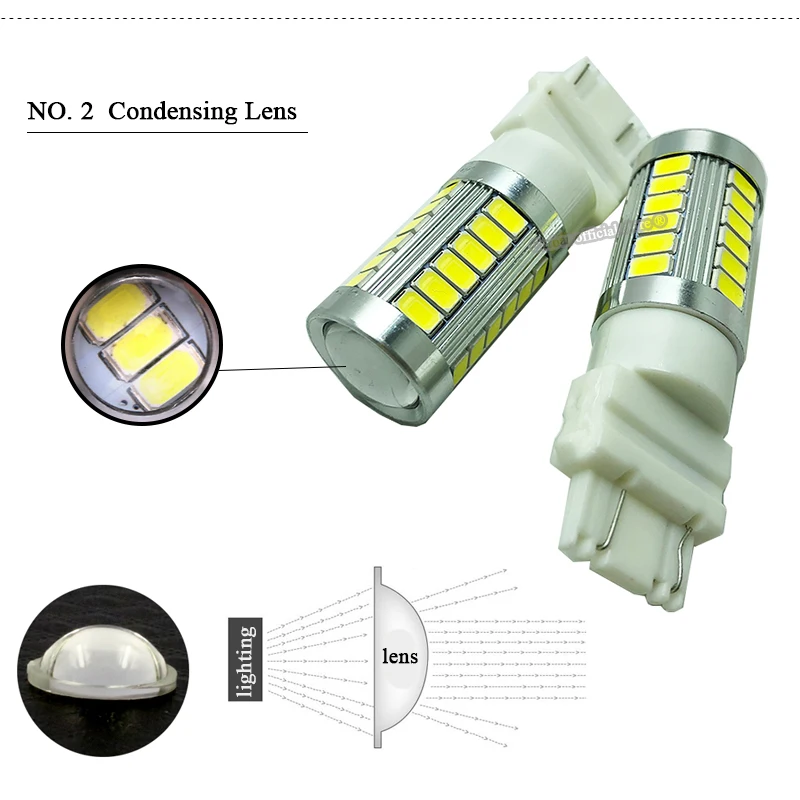 Carbar # T25 3157 33 SMD 5730 Светодиодная автомобильная лампа указателя поворота стоп