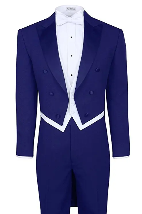 2018 Men's Fashion 3 Piece Black Tuxedo Tails Includes Tailcoat Vest&amp Formal Pants | Мужская одежда