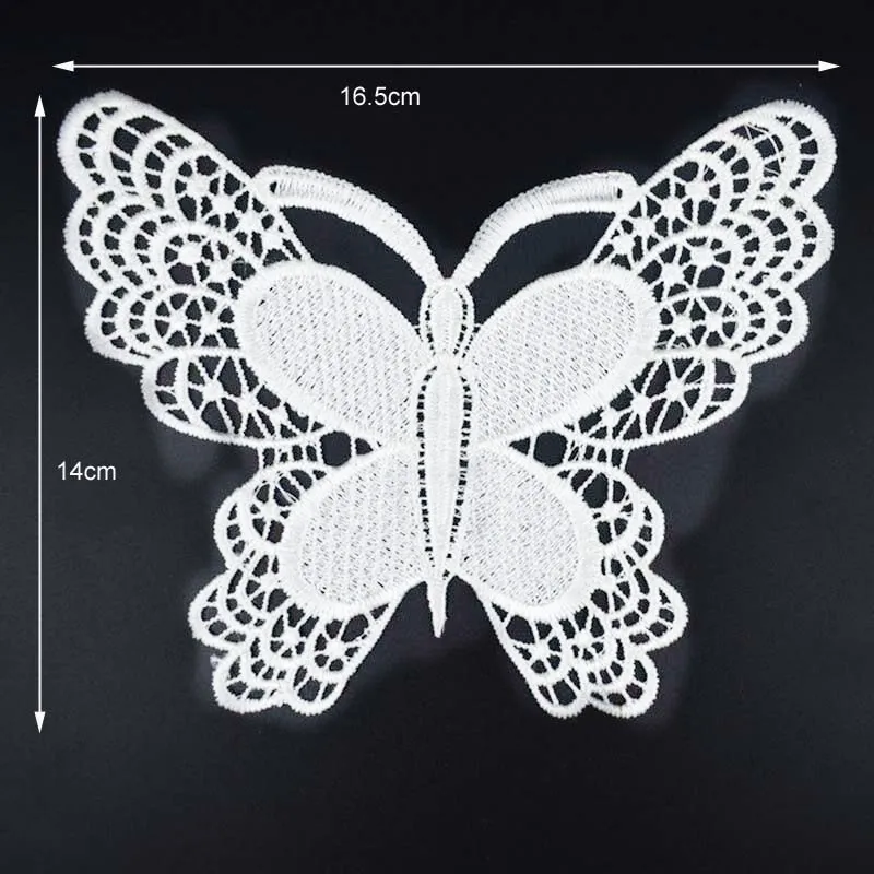 Комплект из 2 предметов красивое белое платье с вышивкой в виде бабочек Форма