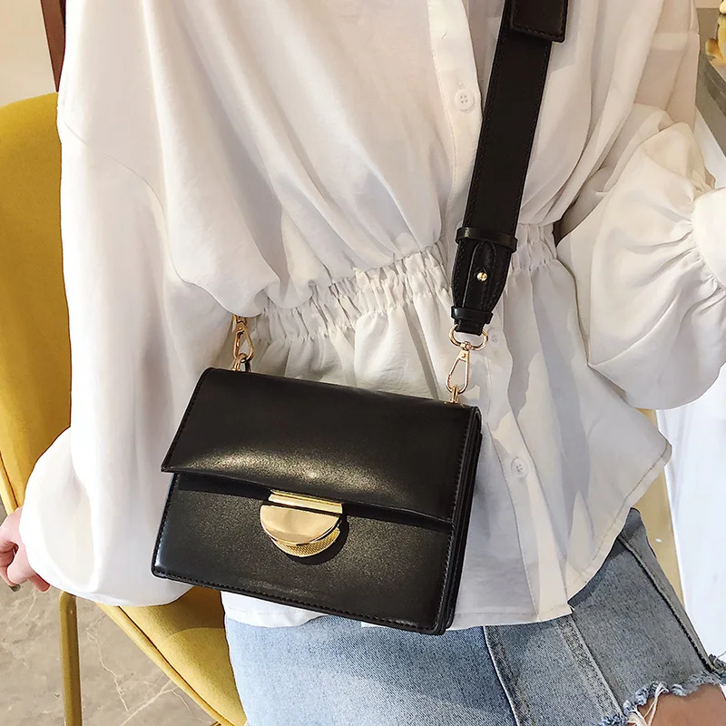 PU Leather Matcha green chain design Crossbody Bags Women Small Chain Handbag small bags Hand Bag Ladies Designer Evening | Багаж и сумки