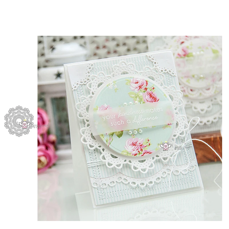 Mmao ремесло; металл сталь резки штампы круглый цветок кружева рамочный трафарет для бумага для скрапбукинга/фото карты тиснения штампы