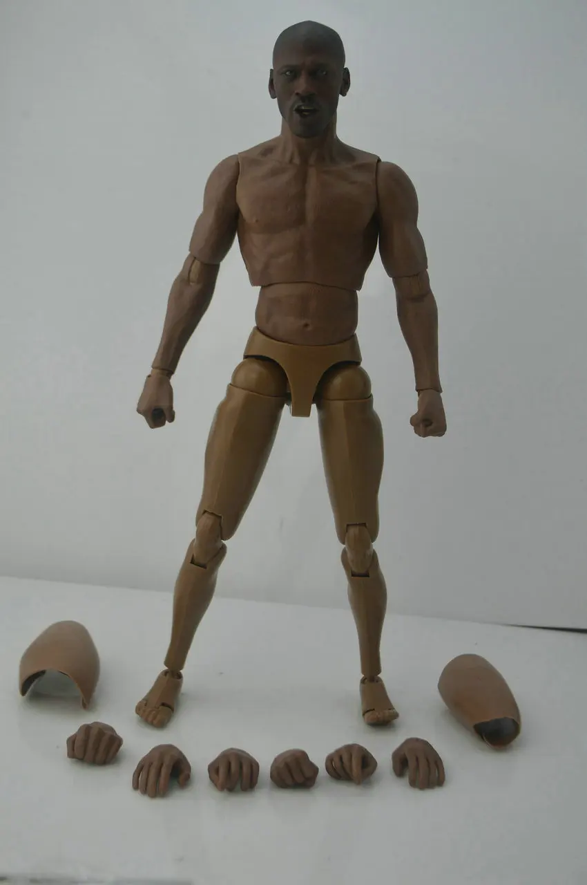 Игрушки ZC 1/6 NBA Майкл Джордан черная голова с резной W фигуры модели