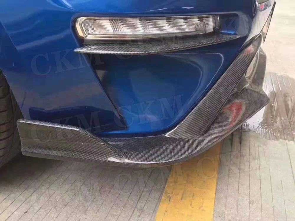 Передний бампер из углеродного волокна для губ, спойлер для Ford Mustang FRP, бампер для губ, накладка, защита