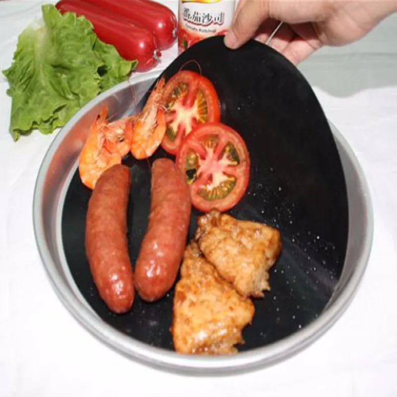 Facemile 5 шт./лот круглый bbq коврики для гриля тефлон не Противоскользящий коврик