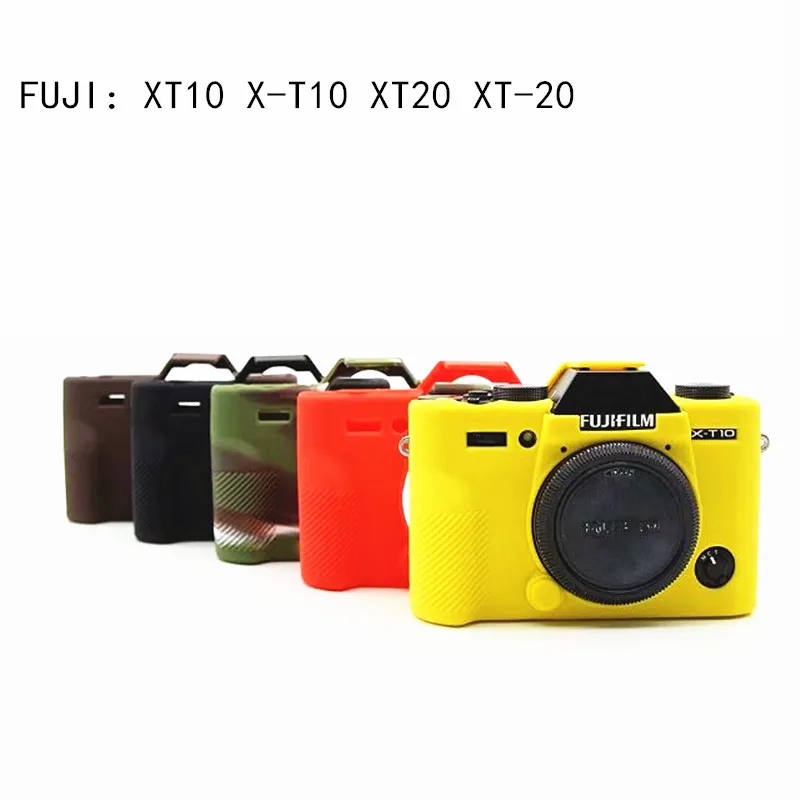 Хорошая камера видео сумка для Fuji XT10 X T10 XT20 XT 20 Силиконовый Чехол резиновый