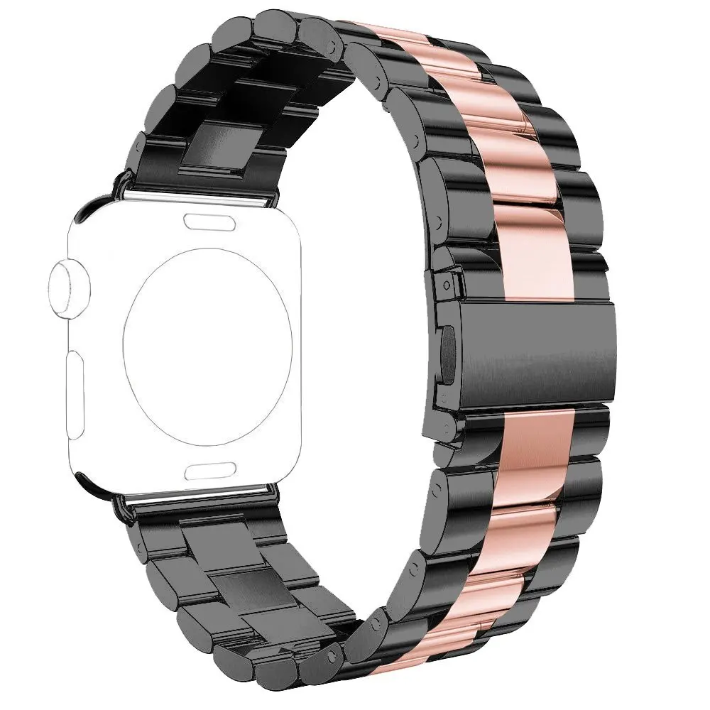 Ремешок для Apple watch Band 4 5 correa iwatch 42 мм 38 мм 3 2 44 мм 40 мм браслет из нержавеющей стали pulseira Apple watch 4 аксессуары