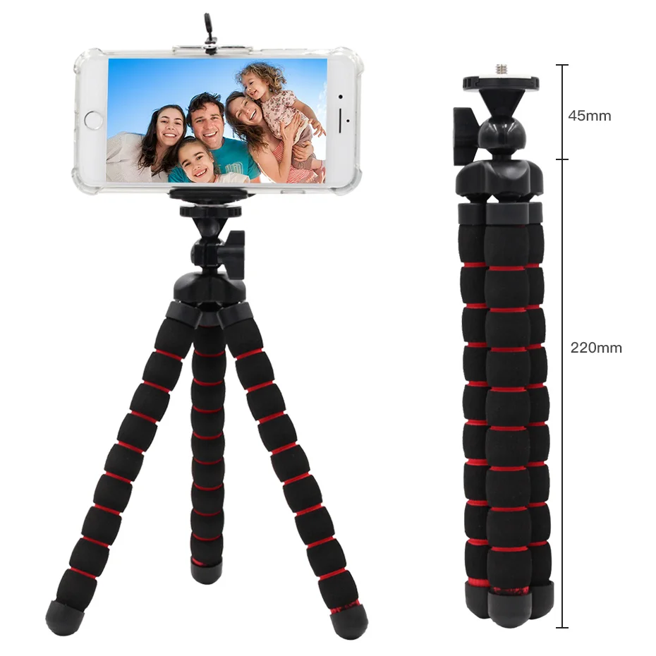 Мини камера Осьминог губка Средний Gorillapod штатив аксессуары Tripe Универсальный держатель кронштейн Телефон Зажим для Go Pro Hero 5 4 3