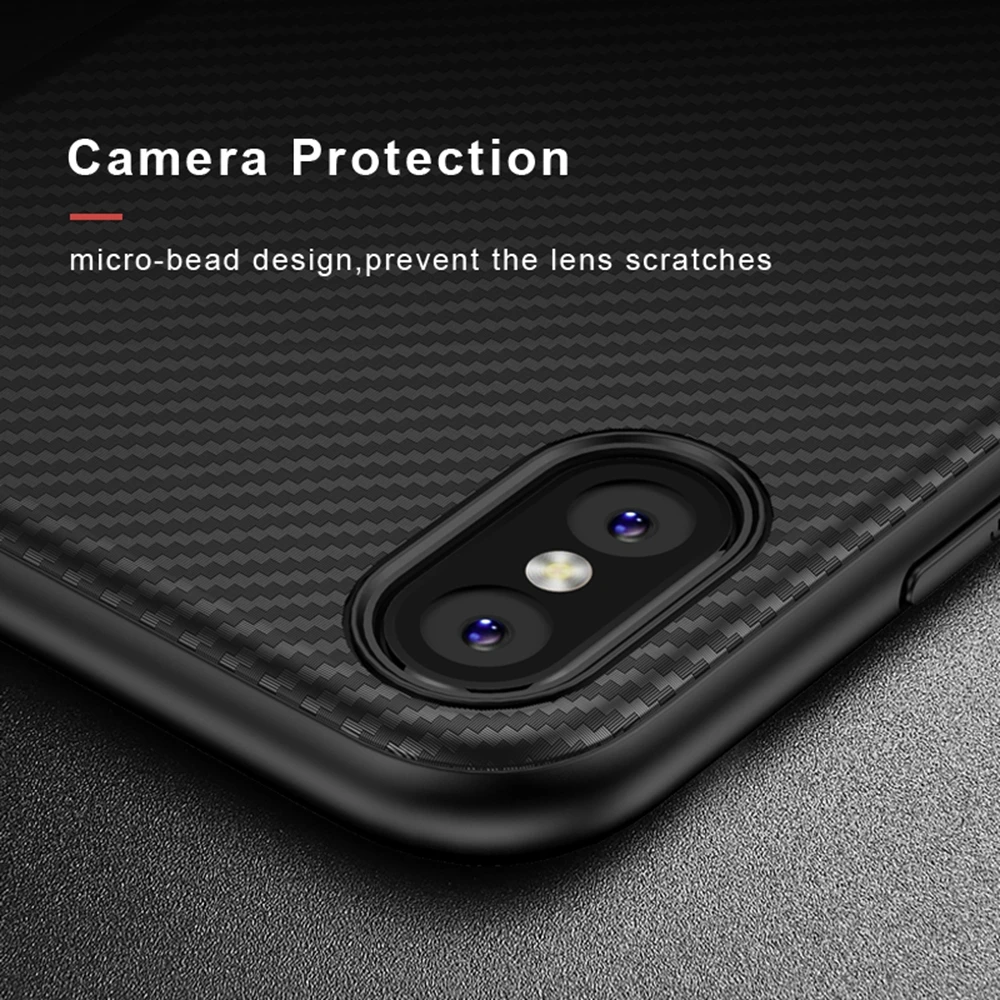 FLOVEME для iPhone X 10 чехол роскошный, деловой чехол из углеродного волокна для iPhone 8 7 6 6S Plus силиконовый чехол для телефона аксессуары