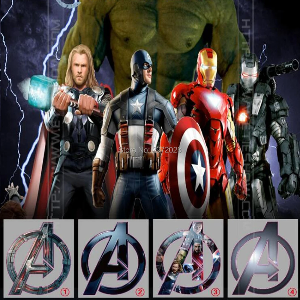 10 x новейших стильных классических светоотражающих стикеров Marvel Avengers наклейки на
