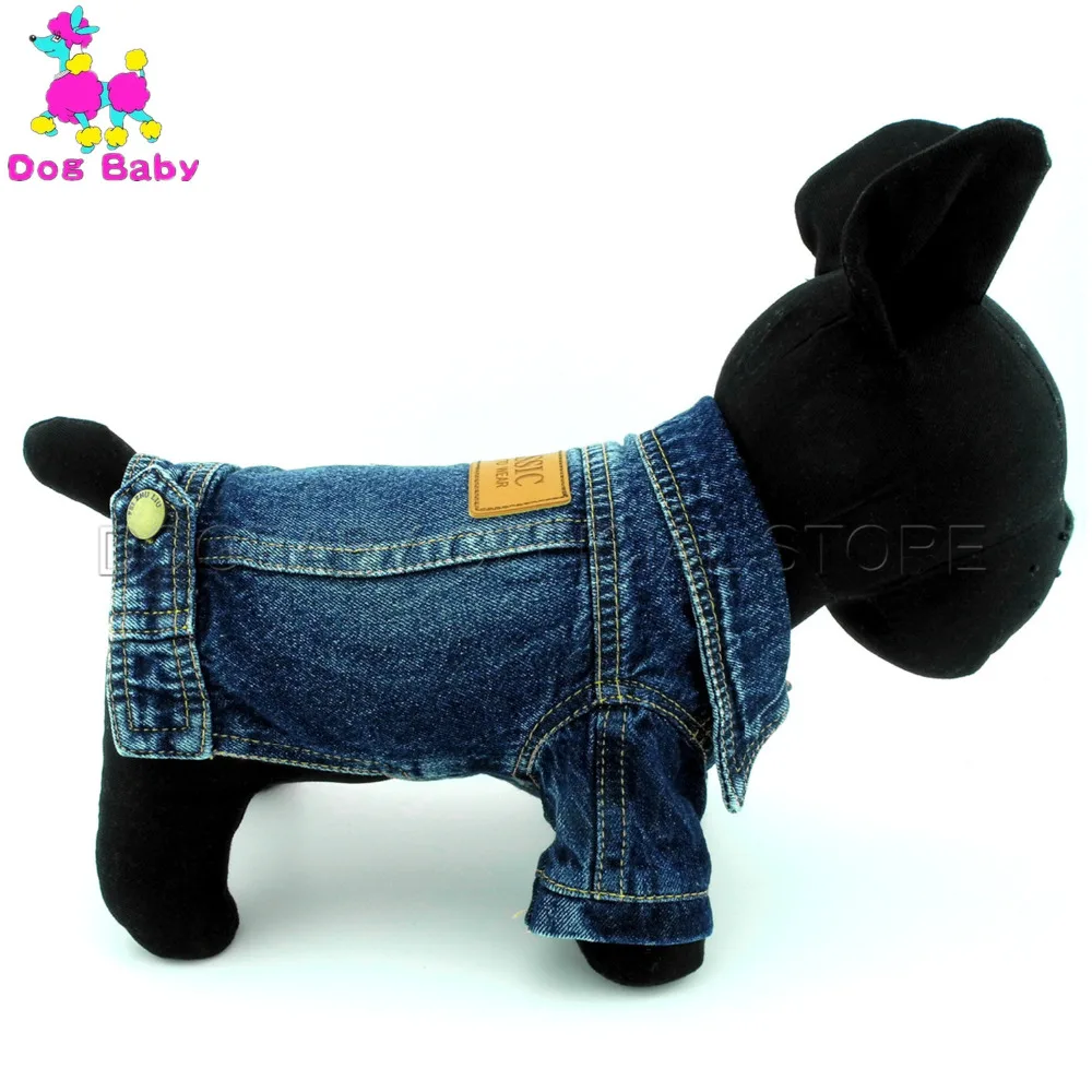 DOGBABY/джинсовое пальто для собак куртка сезон весна-осень однотонная домашних
