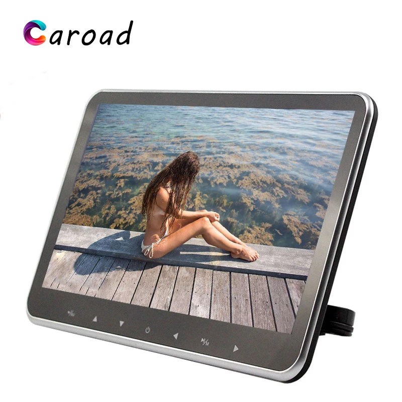 Caroad 2 5 дюймовый Ультратонкий Монитор для автомобильного подголовника MP5 плеер HD 10