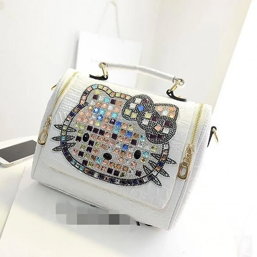 2017 г. Роскошные брендовые кожаные hello kitty сумки через плечо для женщин handtas bolso mujer