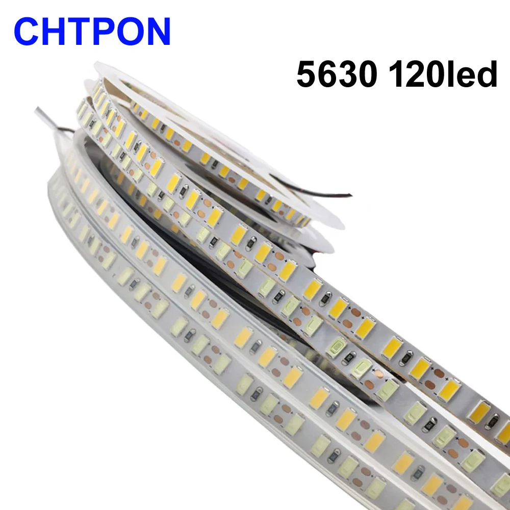 120 светодиодов/м 5 м Светодиодная лента SMD 5730 гибкая светодиодная светильник 5630