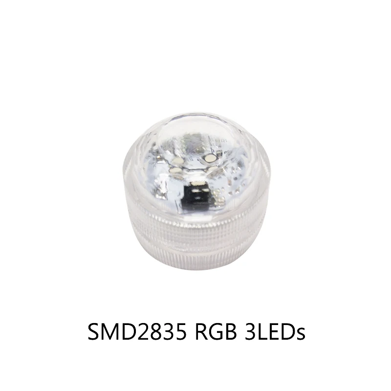 2835 RGB 3led RGB подводный погружной светодиодный светильник IP68 Водонепроницаемый батарея мощность Пруд бассейн ночной Светильник s для ваза база цветочный аквариум - Испускаемый цвет: 2835 RGB 3led