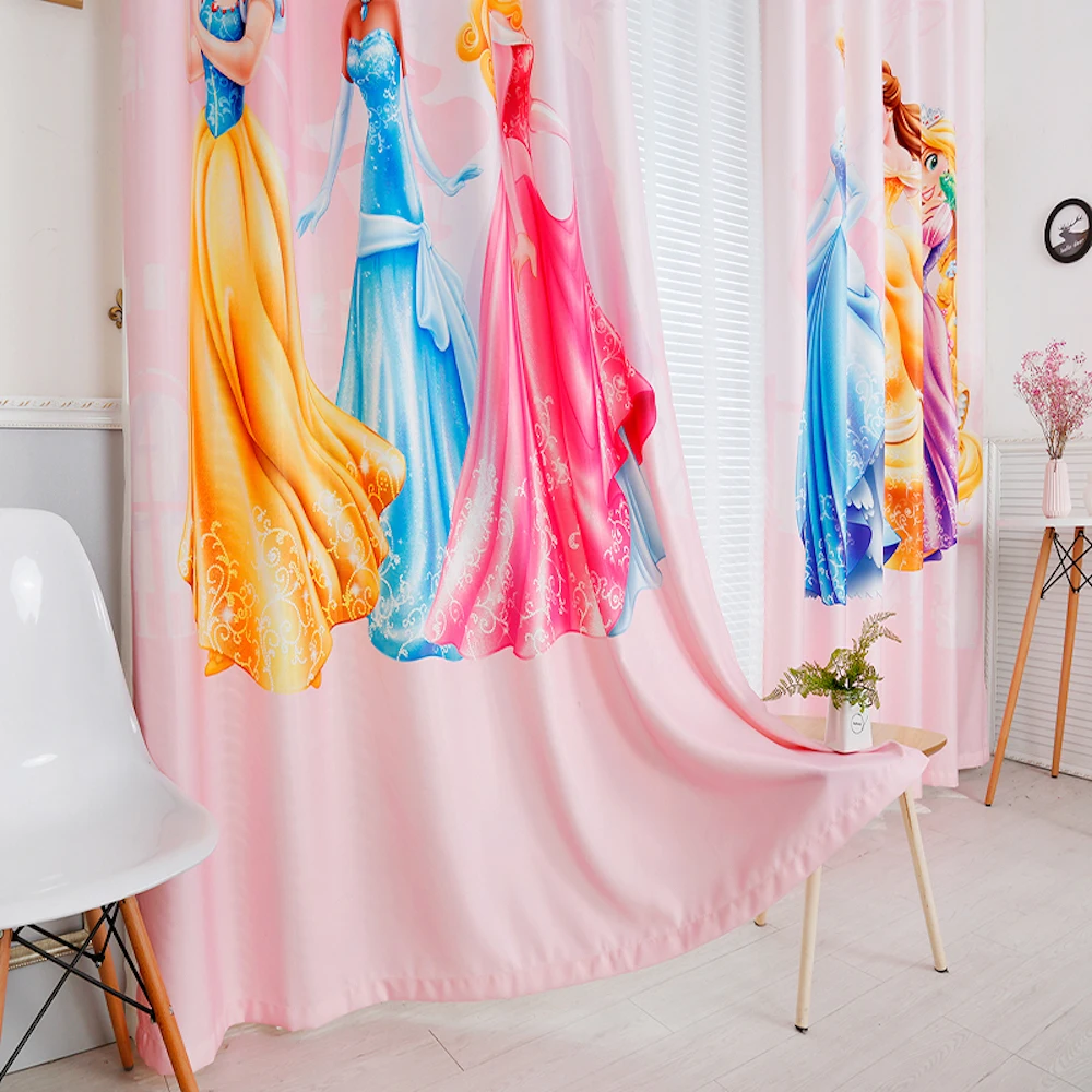 Занавески на окна с втулкой заказ 2 шт. занавески для детской комнаты платье из