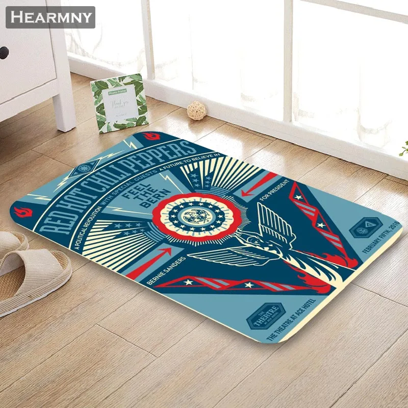 На заказ Shepard Fairey коврик пол/для ванной/кухня/пляжный коврик фланелевый губчатый материал 3D Печатный мохнатый украшение для спальни - Цвет: 18