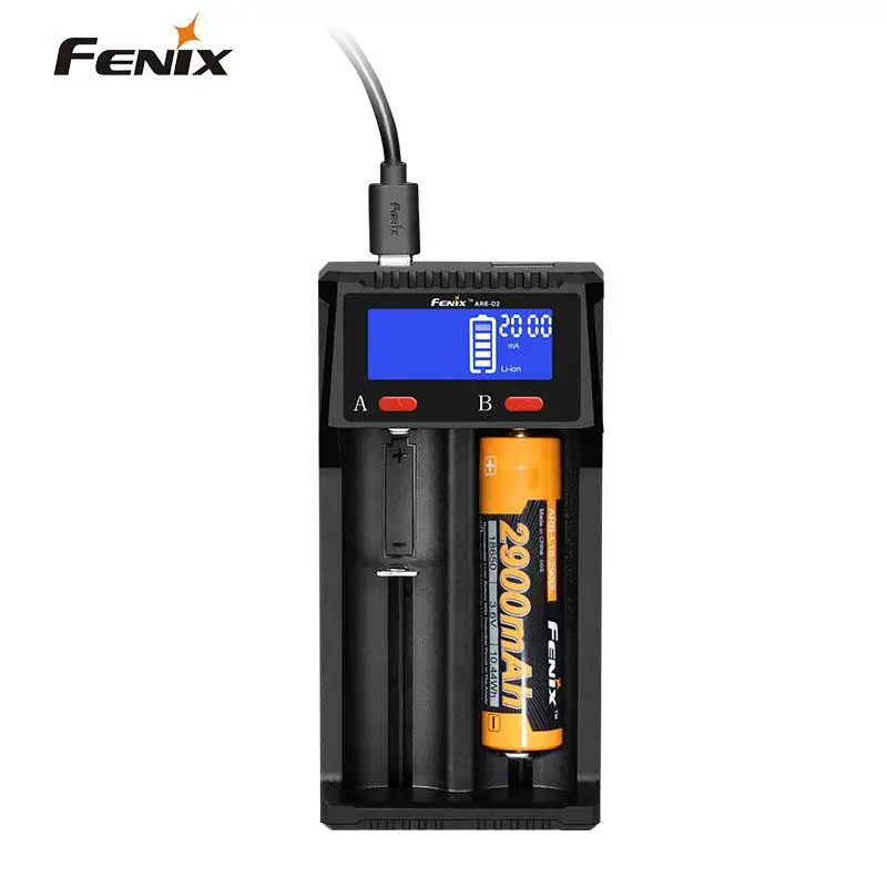 Fenix ARE-D2 Battery charger compatible with Li-ion and Ni-MH/Ni-Cd batteries Micro USB charging discharging function | Лампы и