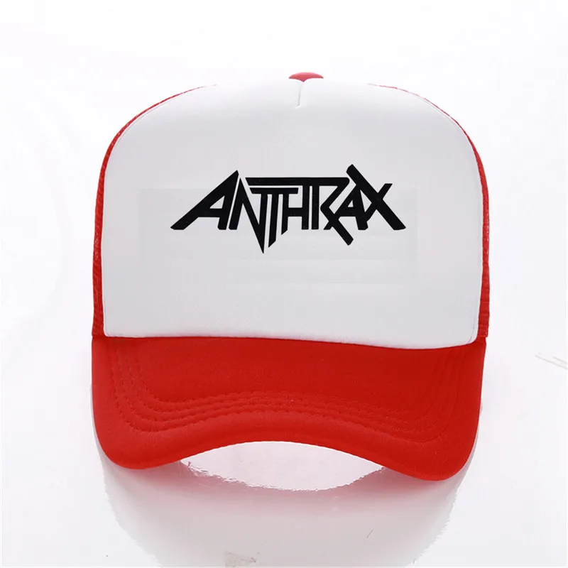 Anthrax полоса шаблон печати бейсбольная кепка для мужчин wo летняя трендовая Кепка
