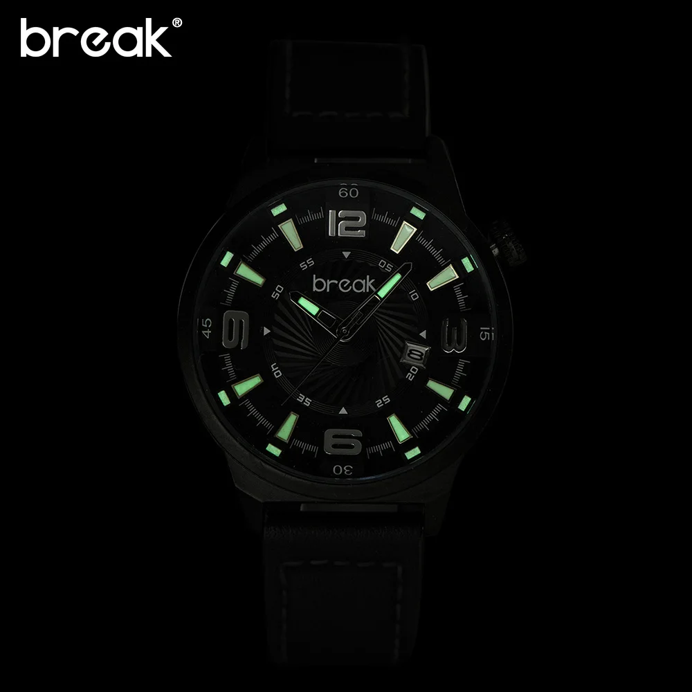 Zegarek damski Break Мужские кварцевые наручные часы мужские водонепроницаемые