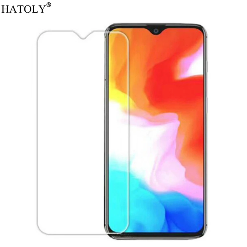 Oneplus-Pel&iacute;cula protectora de vidrio templado para m&oacute;vil, pel&iacute;cula fina de vidrio templado 9H Protector de pantalla HD para Oneplus 6T, 2 uds.-0
