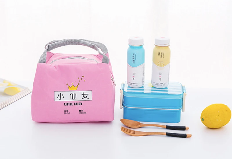 BalleenShiny Оксфорд милые животные Bento Box Коробка для хранения термальный Ланч-бокс Органайзер закуска фруктовый офис для пикника на открытом воздухе сумочка