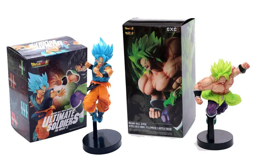 Аниме Фигурка 21 см Жемчуг дракона и супер Гоку синий Kakarotto Супер Saiyan Broly Z Battle ПВХ