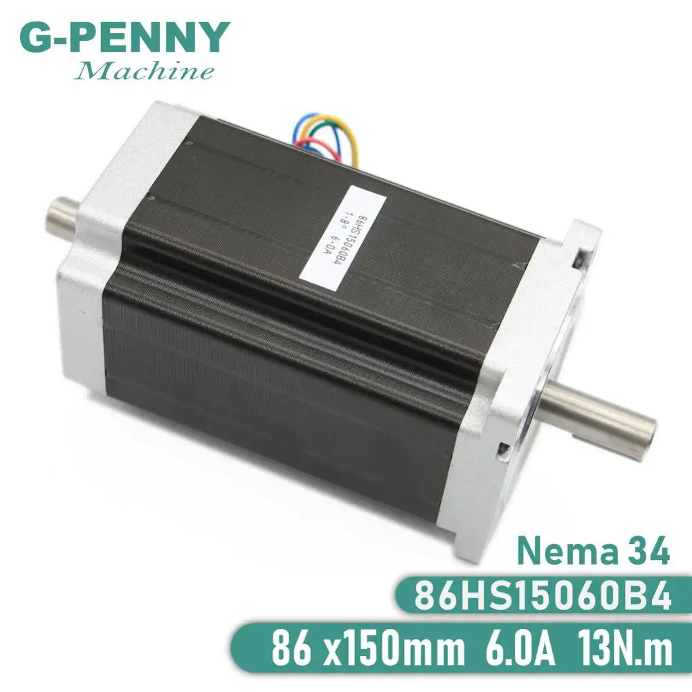 Шаговый двигатель NEMA 34 с ЧПУ шаговый 86X150mm 12 N.m 6A Nema34 1700Oz in для гравировального