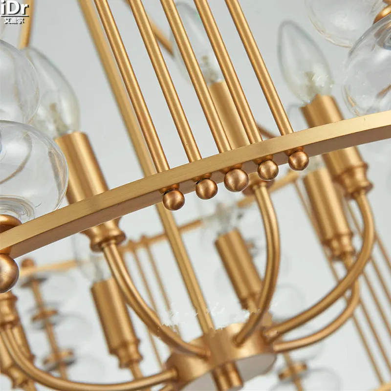 Art Light modern minimalist living room villa restaurant industry Fixture gold Chandeliers Lmy-0226 | Лампы и освещение