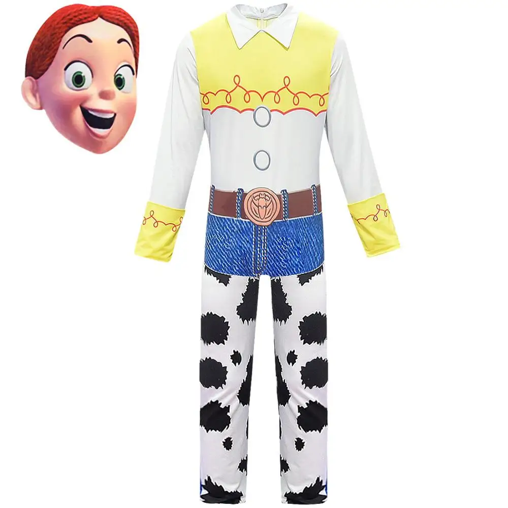 NO.2 Toy Story 4 Cowgirl Jessie Outfit Cosplay Costume Halloween Carnival Costumes For kid girls Full Sets - Color: NO.2