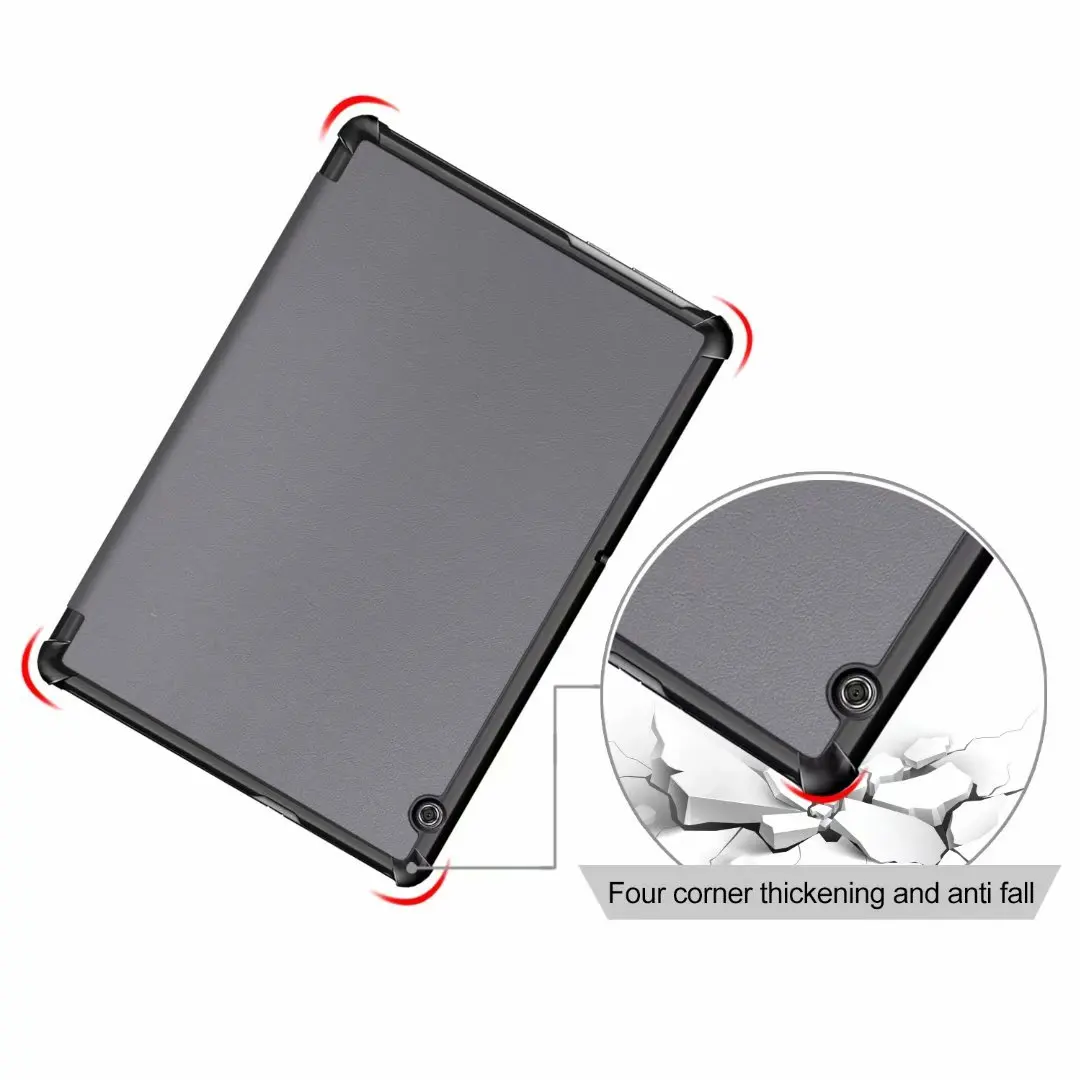 Ультра тонкий чехол для huawei Mediapad T5 10 AGS2-W09/L09/L03/W19 10," чехол для huawei Mediapad T5 10 чехол для планшета+ пленка+ стилус