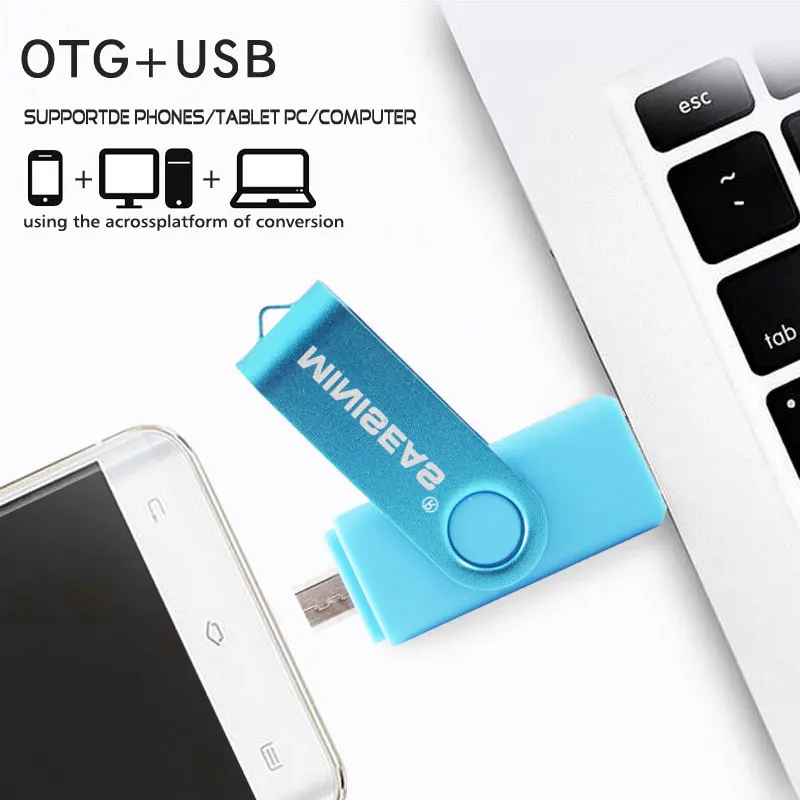 Miniseas флеш-накопитель USB 3 0 OTG для телефона Android высокоскоростная карта памяти Флеш