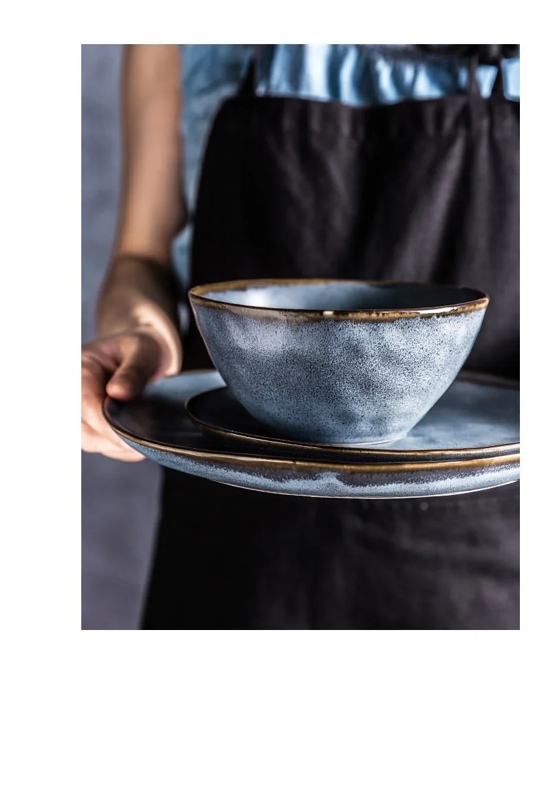 Скандинавская миска для домашнего питания, миска для лапши, миска для супа, десерта, фруктов, салата, тарелка, блюда, с фабрики, керамическая посуда