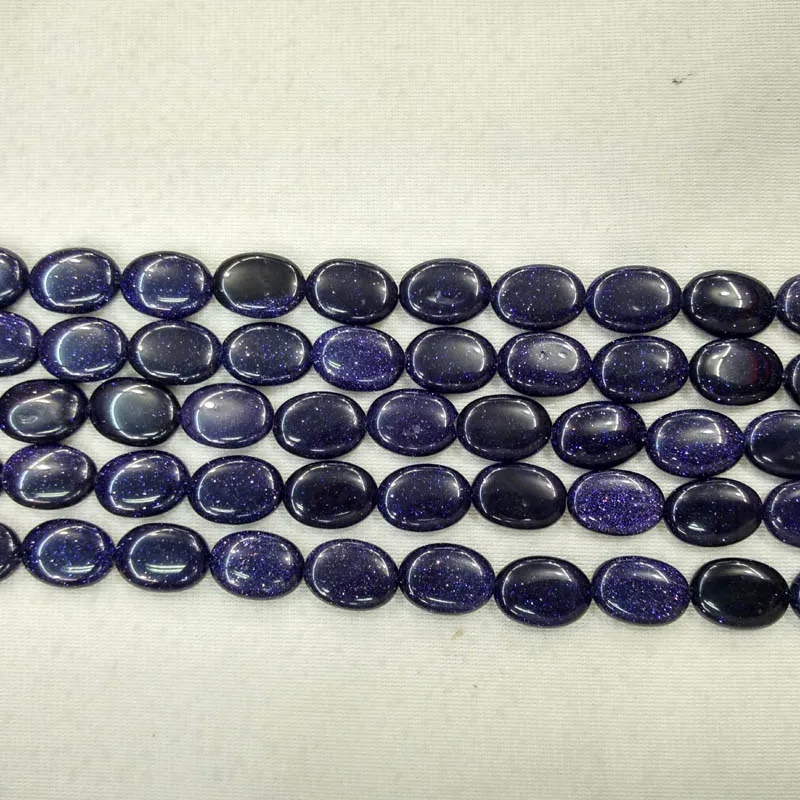 Оптовая продажа 42 шт./лот модные хорошее качество синий песок камень овальная