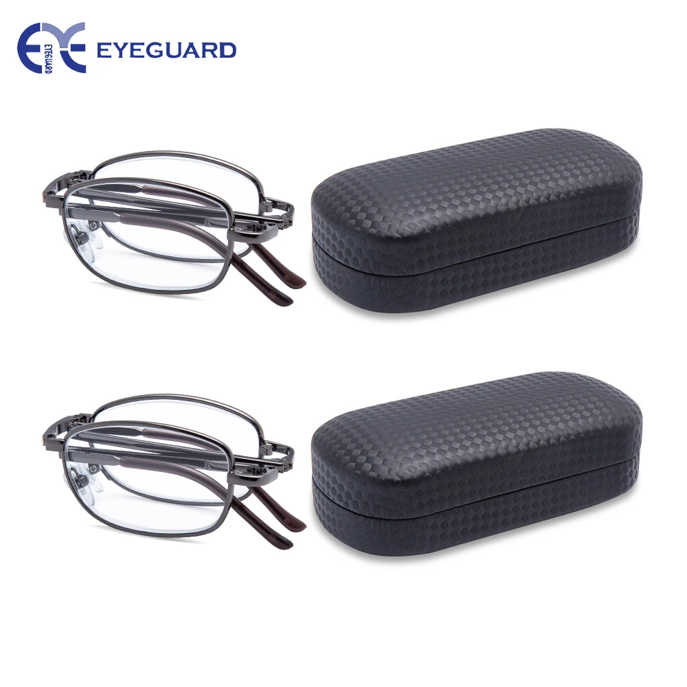 Очки для чтения EYEGUARD металлическая искусственная кожа мужчин и женщин