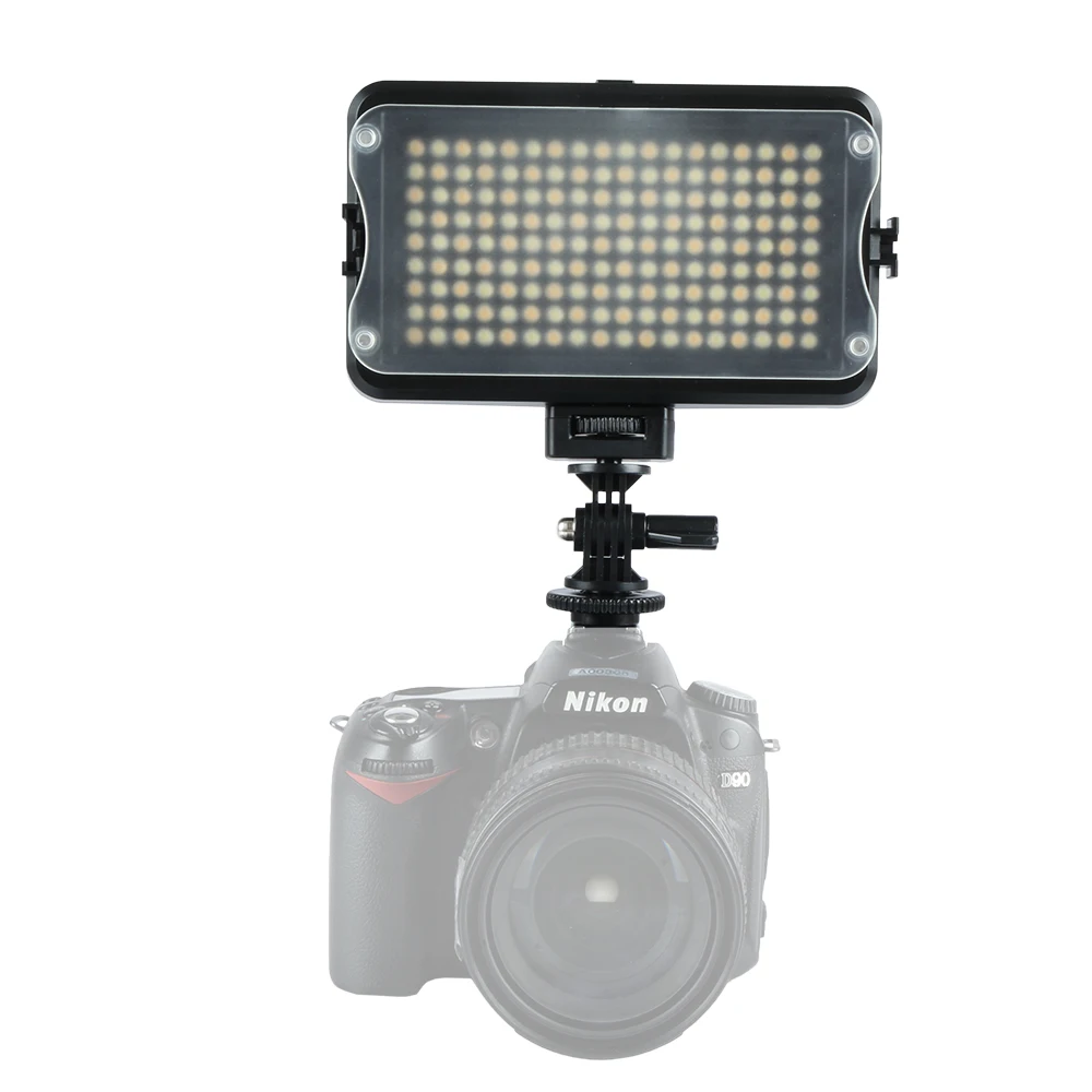 

Viltrox 162 LED Video Studio Light LCD Panel Bi-Color Dimmable +Battery+Charger for Canon Nikon Sony DSLR Camera DV Camcorder