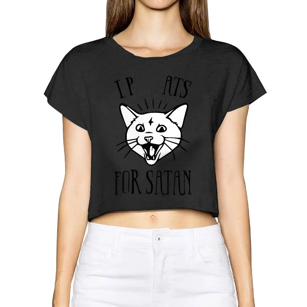 SAMCUSTOM Camisetas настоящий короткий новый сатана 3D печать летняя модная уличная