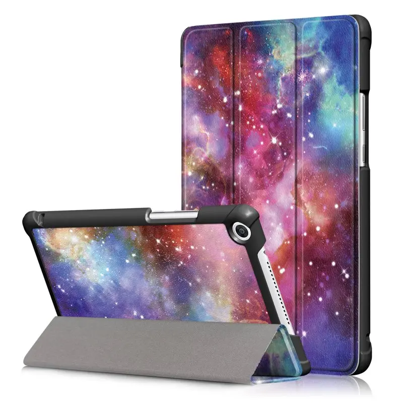 B Премиум окрашенный складной кожаный чехол-подставка для huawei MediaPad M5 Lite 8 8,0 JDN2-W09 JDN2-AL00 JDN2-L09 чехол - Цвет: B