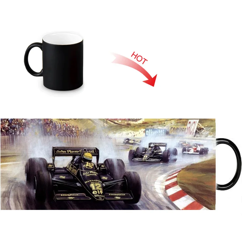 Ayrton Senna da Silva печатные кружки для смены цвета домашняя Фарфоровая чашка чая и