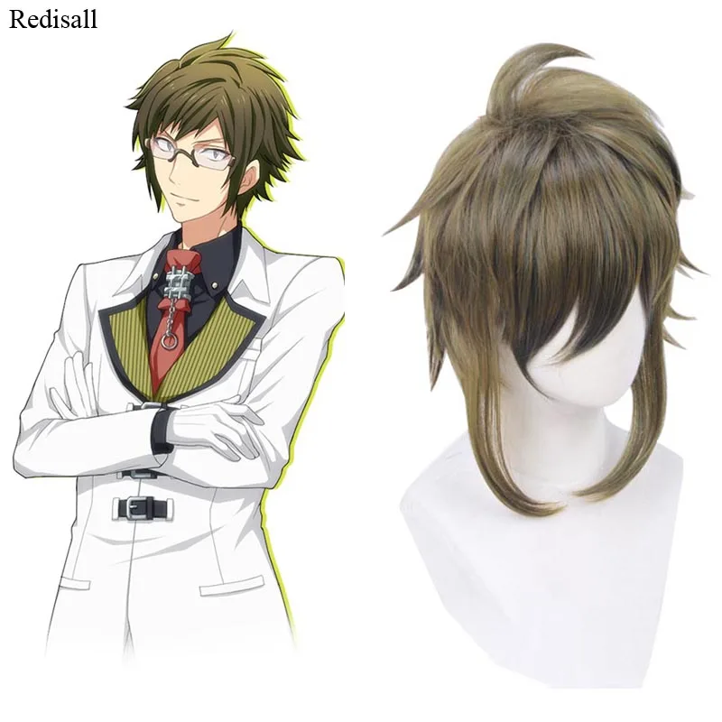 IDOLiSH7 парик для косплея на Хэллоуин Nikaidou Yamato короткие синтетические волосы темно